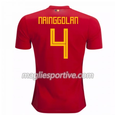 Completo Calcio Belgio Nainggolan 4 Divisa Prima Mondiali 2018